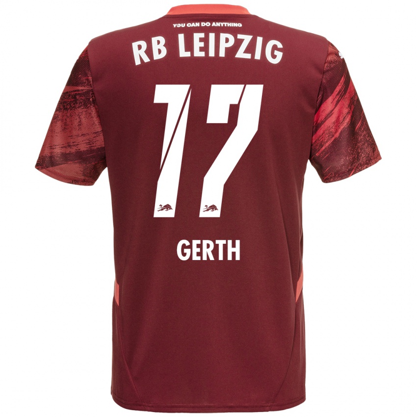 Kinderen Amos Gerth #17 Bordeauxrood Uitshirt Uittenue 2024/25 T-Shirt