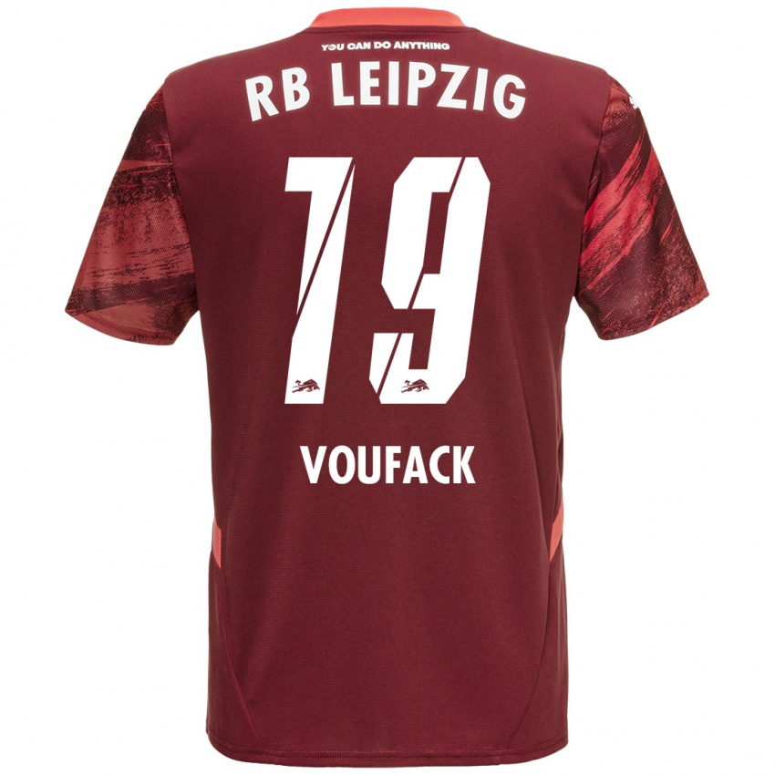 Kinderen Lionel Voufack #19 Bordeauxrood Uitshirt Uittenue 2024/25 T-Shirt