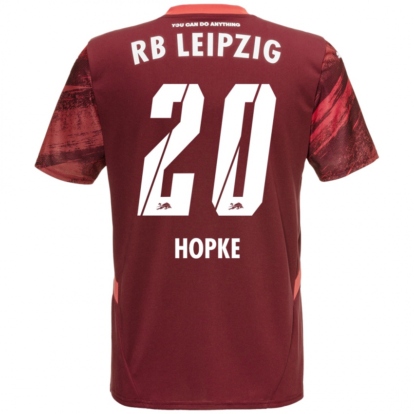 Kinderen Hannes Hopke #20 Bordeauxrood Uitshirt Uittenue 2024/25 T-Shirt