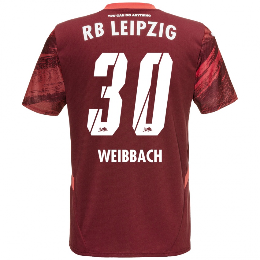 Kinderen Noah Weißbach #30 Bordeauxrood Uitshirt Uittenue 2024/25 T-Shirt