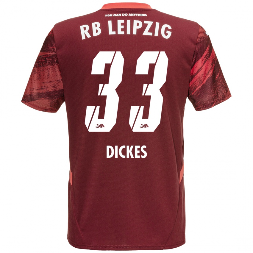 Kinderen Fernando Dickes #33 Bordeauxrood Uitshirt Uittenue 2024/25 T-Shirt