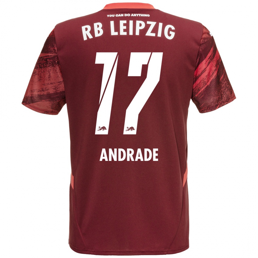 Kinderen Lydia Andrade #17 Bordeauxrood Uitshirt Uittenue 2024/25 T-Shirt