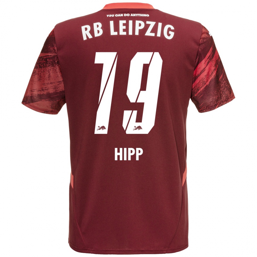 Kinderen Jenny Hipp #19 Bordeauxrood Uitshirt Uittenue 2024/25 T-Shirt