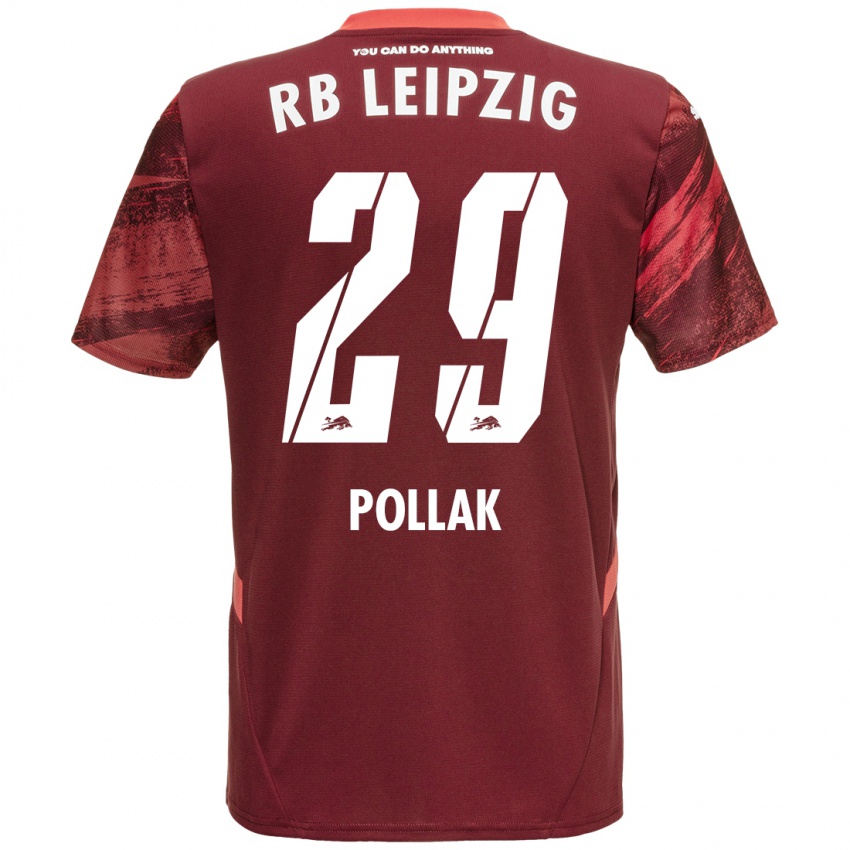 Kinderen Julia Pollak #29 Bordeauxrood Uitshirt Uittenue 2024/25 T-Shirt