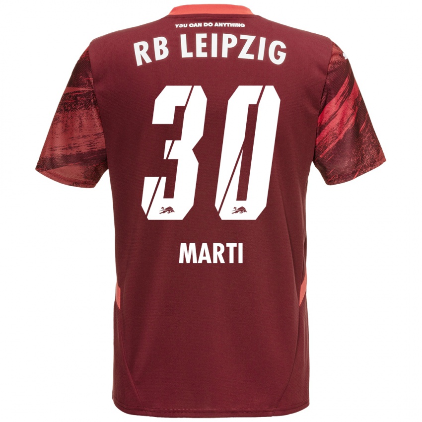 Kinderen Lara Marti #30 Bordeauxrood Uitshirt Uittenue 2024/25 T-Shirt