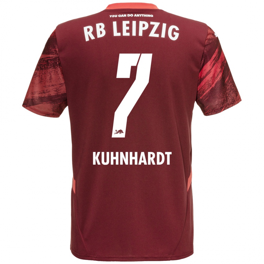 Kinderen Paul Kühnhardt #7 Bordeauxrood Uitshirt Uittenue 2024/25 T-Shirt