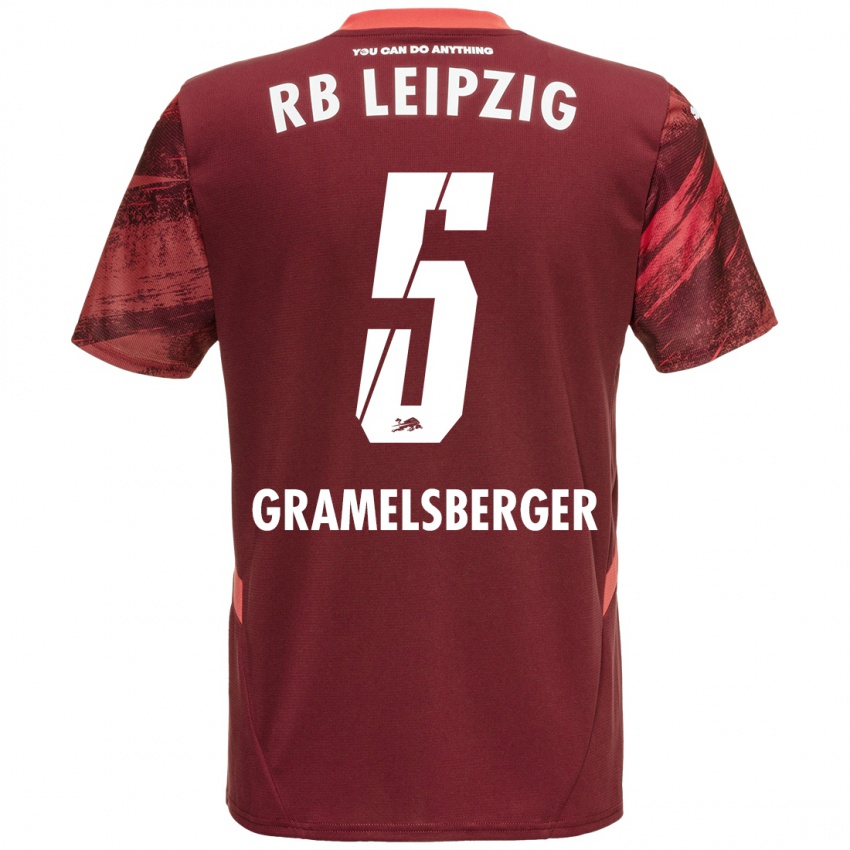 Kinderen Lennert Gramelsberger #5 Bordeauxrood Uitshirt Uittenue 2024/25 T-Shirt