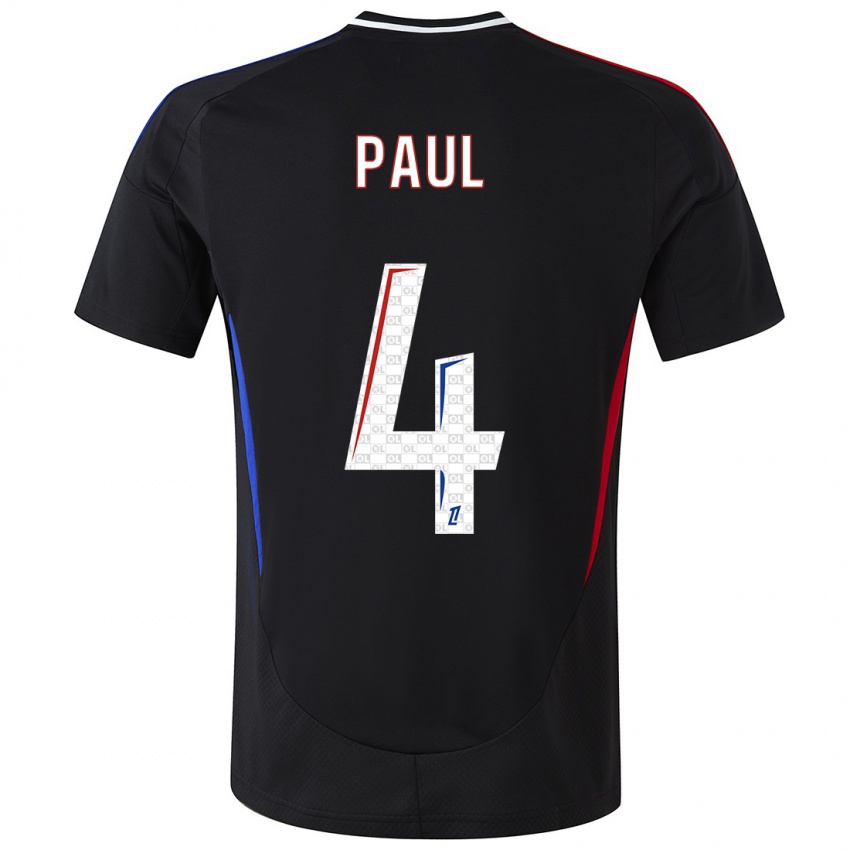 Kinderen Paul Akouokou #4 Zwart Uitshirt Uittenue 2024/25 T-Shirt