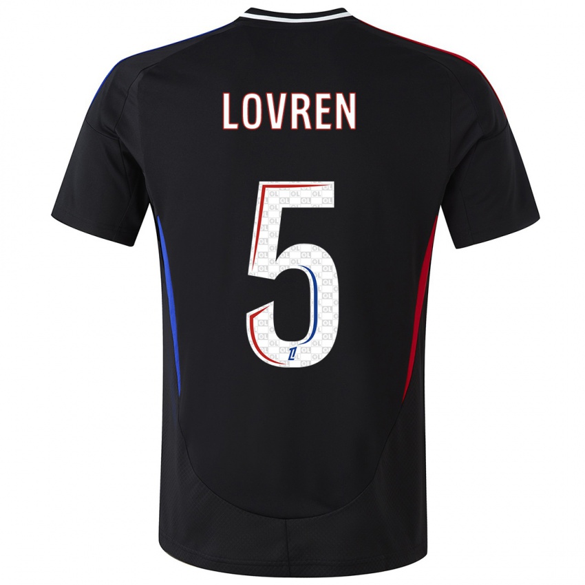 Kinderen Dejan Lovren #5 Zwart Uitshirt Uittenue 2024/25 T-Shirt