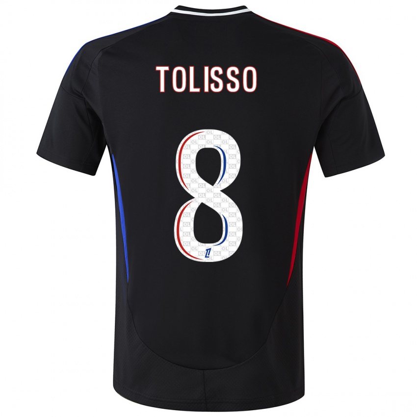 Kinderen Corentin Tolisso #8 Zwart Uitshirt Uittenue 2024/25 T-Shirt