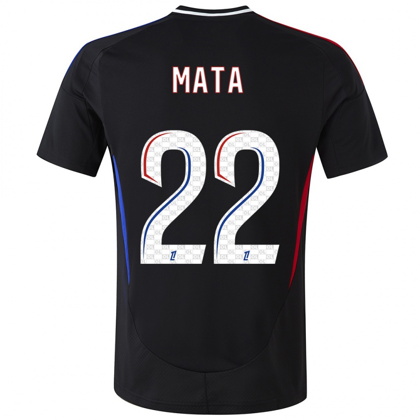 Kinderen Clinton Mata #22 Zwart Uitshirt Uittenue 2024/25 T-Shirt