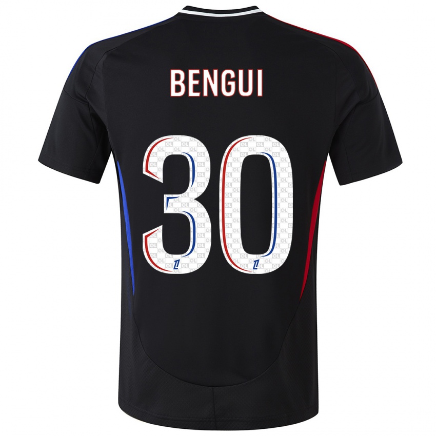 Kinderen Justin Bengui Joao #30 Zwart Uitshirt Uittenue 2024/25 T-Shirt