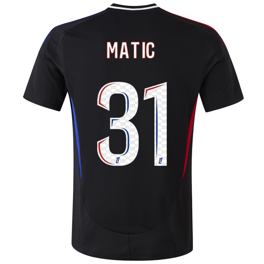 Kinderen Nemanja Matic #31 Zwart Uitshirt Uittenue 2024/25 T-Shirt