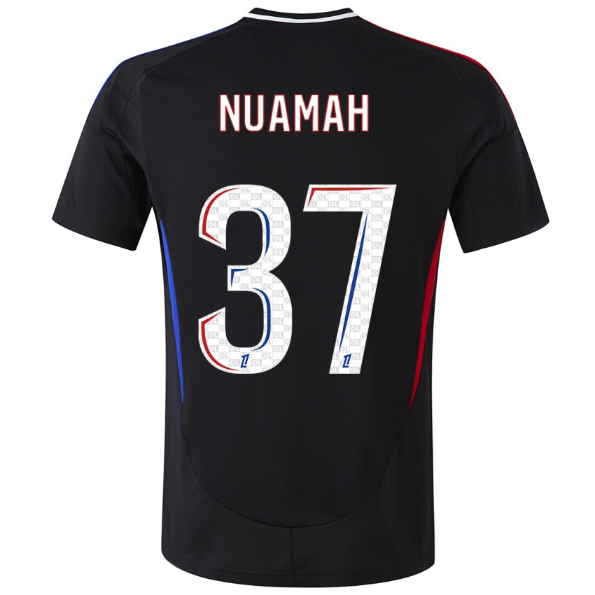 Kinderen Ernest Nuamah #37 Zwart Uitshirt Uittenue 2024/25 T-Shirt