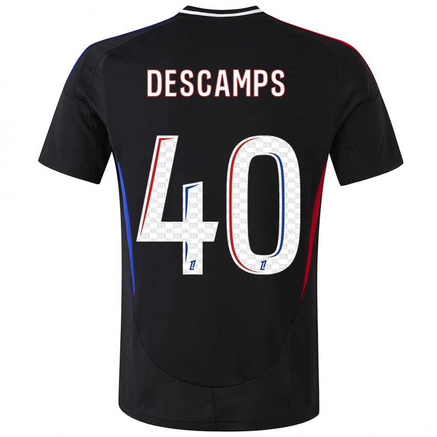 Kinderen Rémy Descamps #40 Zwart Uitshirt Uittenue 2024/25 T-Shirt