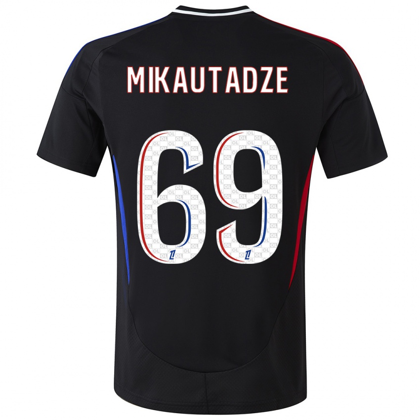 Kinderen Georges Mikautadze #69 Zwart Uitshirt Uittenue 2024/25 T-Shirt