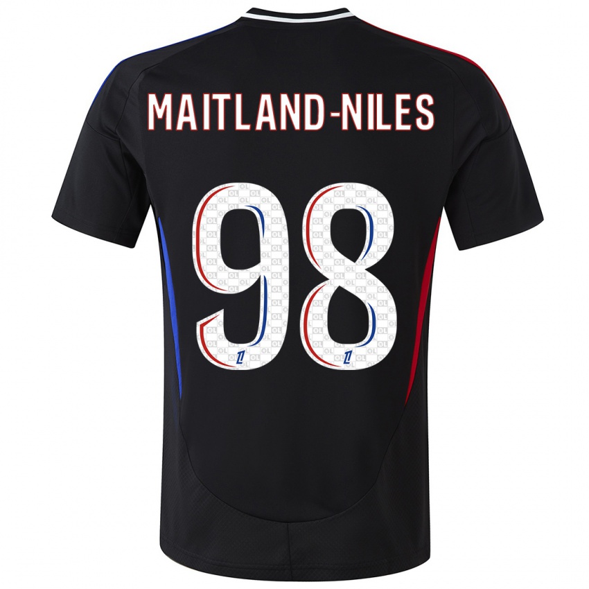 Kinderen Ainsley Maitland-Niles #98 Zwart Uitshirt Uittenue 2024/25 T-Shirt