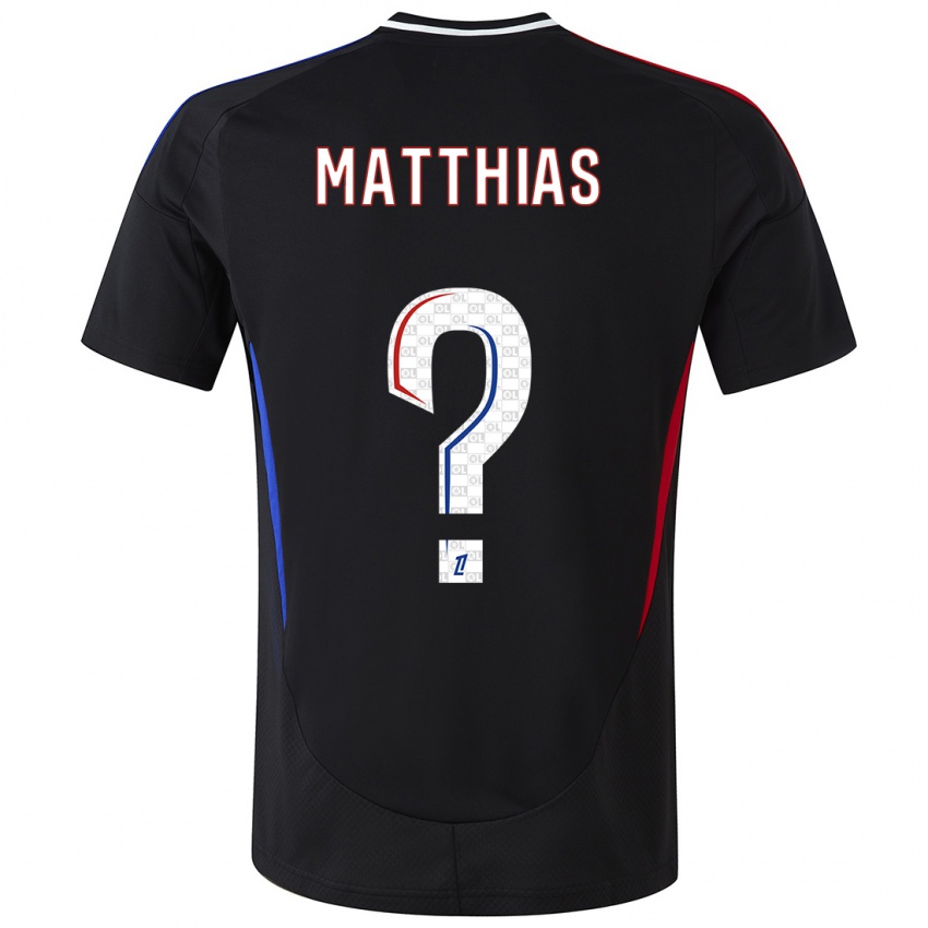 Kinderen Matthias Da Silva #0 Zwart Uitshirt Uittenue 2024/25 T-Shirt