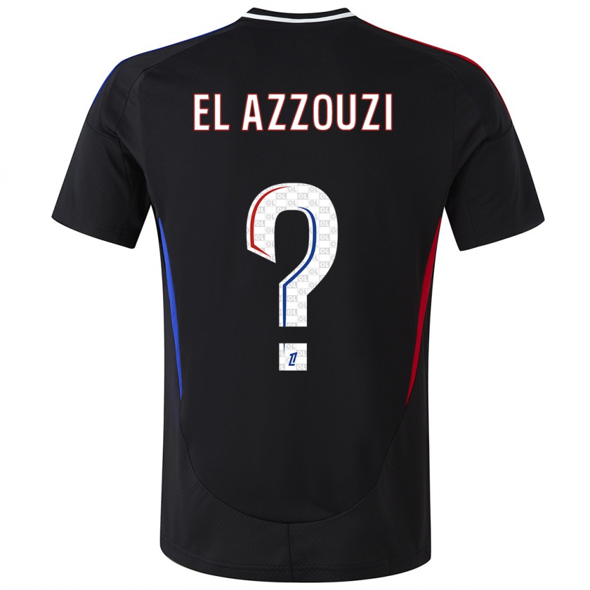 Kinderen Nourdine El Azzouzi #0 Zwart Uitshirt Uittenue 2024/25 T-Shirt