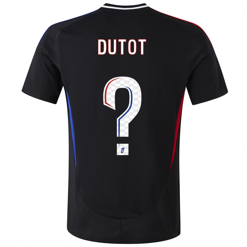 Kinderen Timothée Dutot #0 Zwart Uitshirt Uittenue 2024/25 T-Shirt