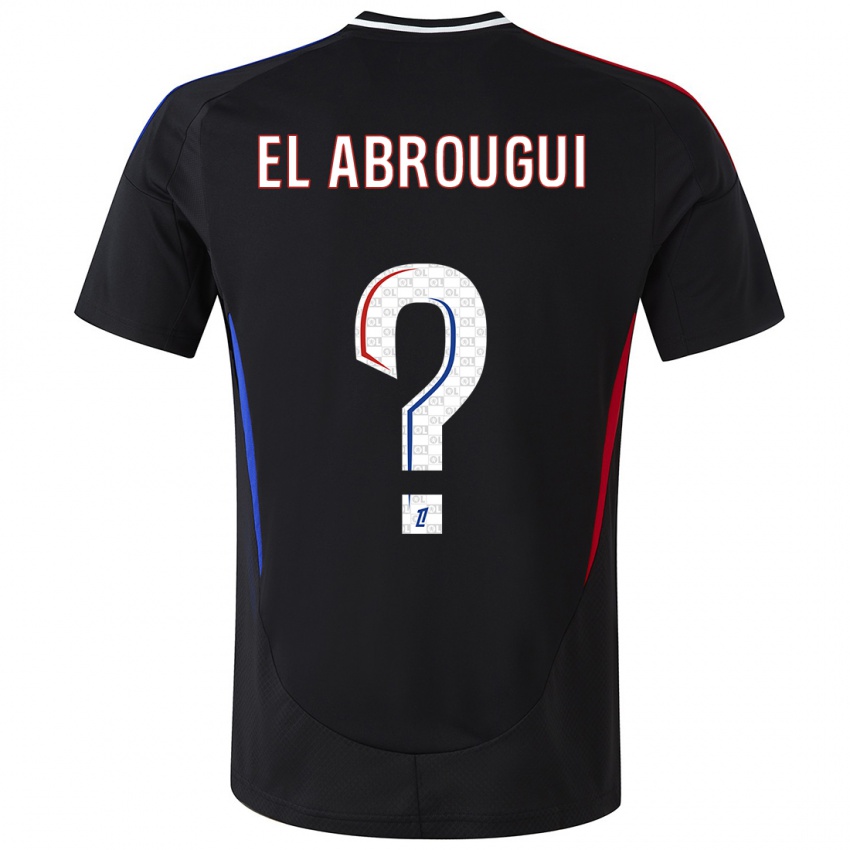 Kinderen Wassim El Abrougui #0 Zwart Uitshirt Uittenue 2024/25 T-Shirt