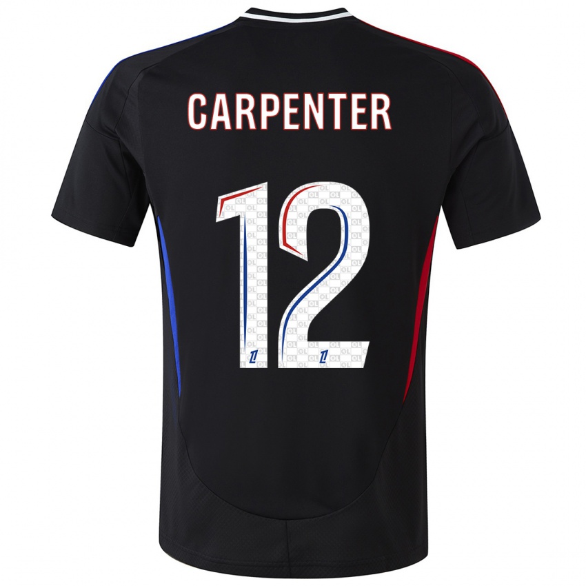 Kinderen Ellie Carpenter #12 Zwart Uitshirt Uittenue 2024/25 T-Shirt