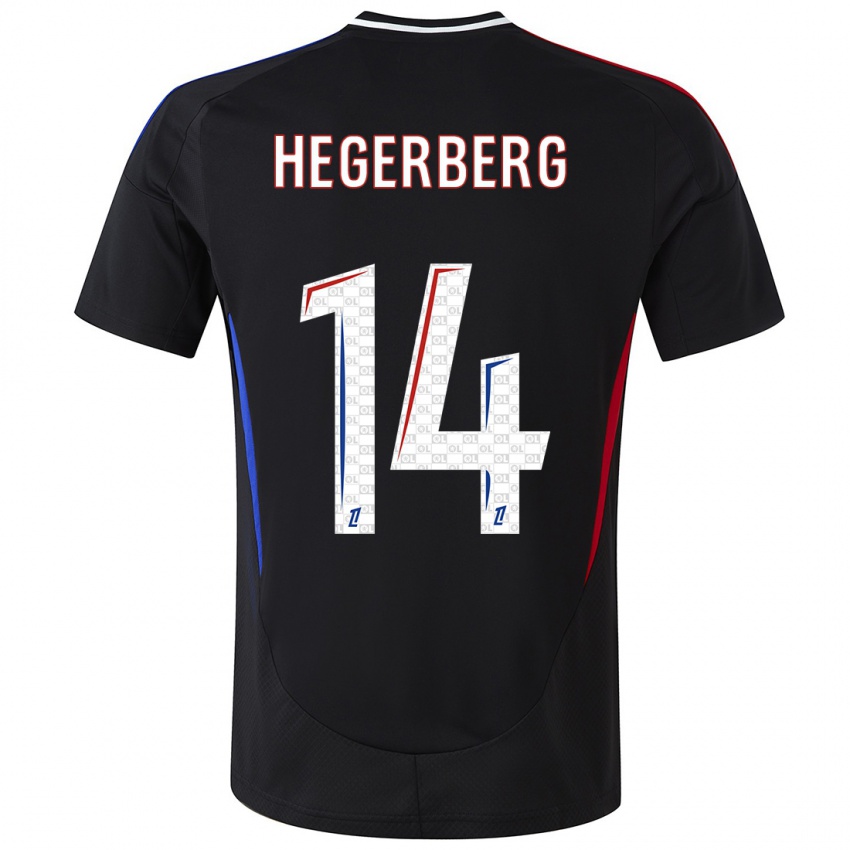 Kinderen Ada Hegerberg #14 Zwart Uitshirt Uittenue 2024/25 T-Shirt