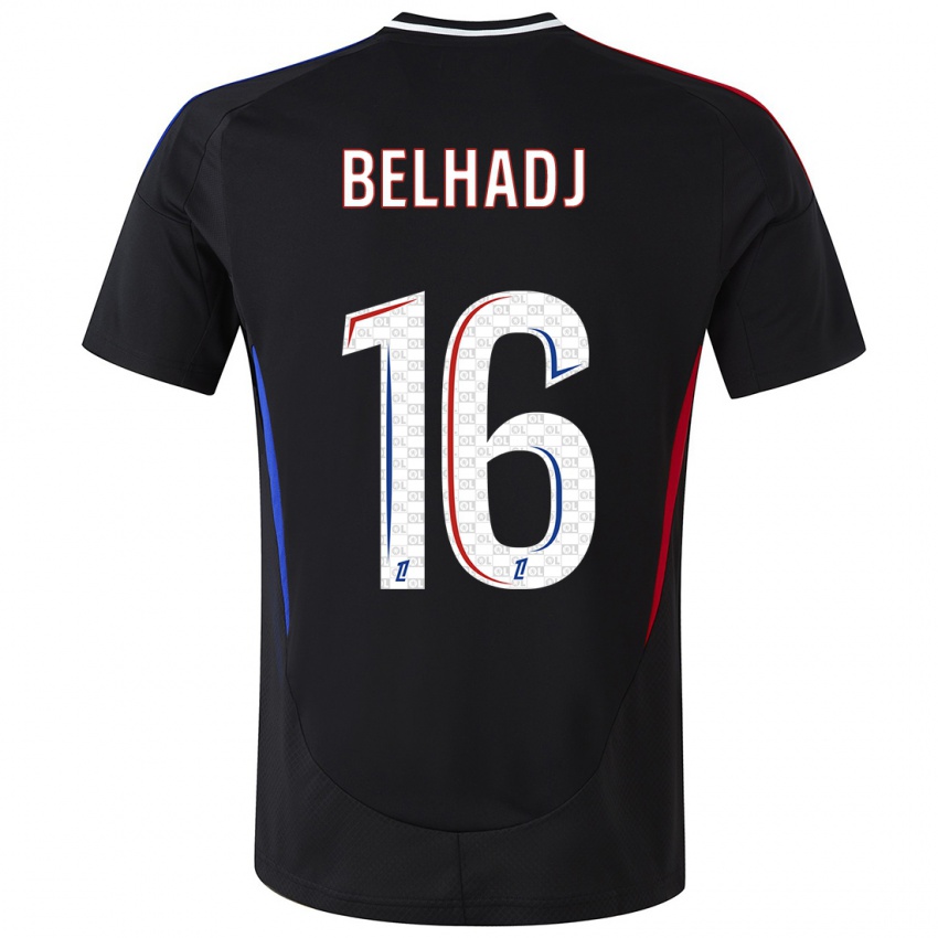 Kinderen Féerine Belhadj #16 Zwart Uitshirt Uittenue 2024/25 T-Shirt