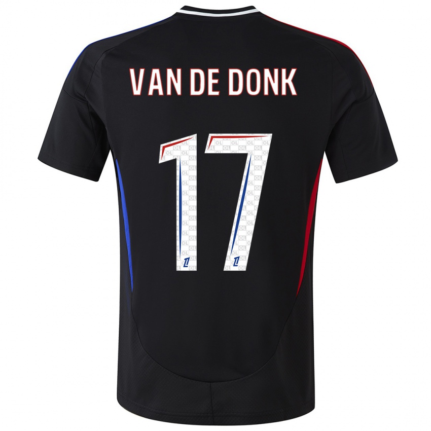 Kinderen Danielle Van De Donk #17 Zwart Uitshirt Uittenue 2024/25 T-Shirt