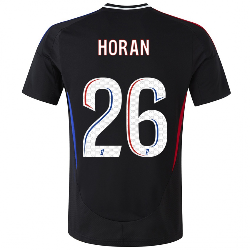 Kinderen Lindsey Horan #26 Zwart Uitshirt Uittenue 2024/25 T-Shirt