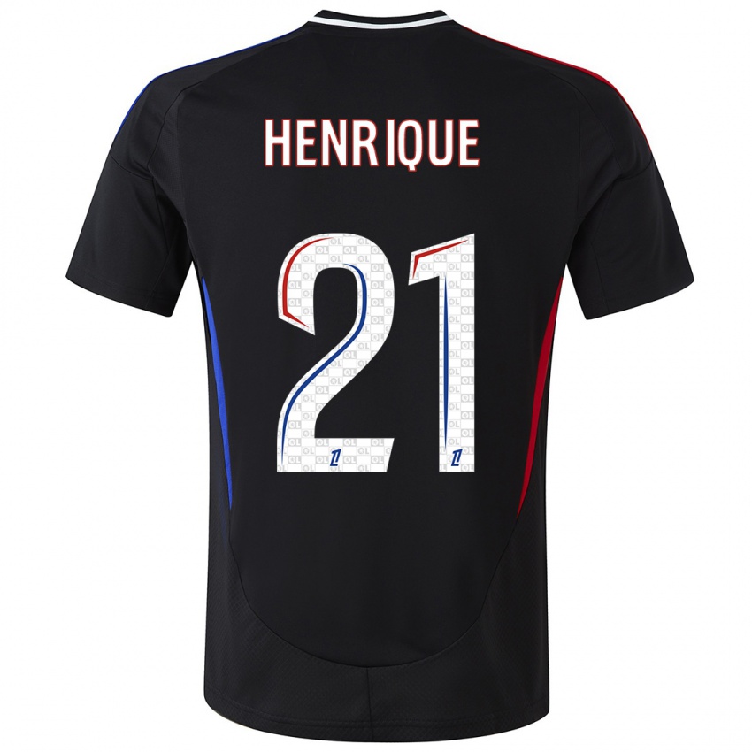 Kinderen Henrique #21 Zwart Uitshirt Uittenue 2024/25 T-Shirt