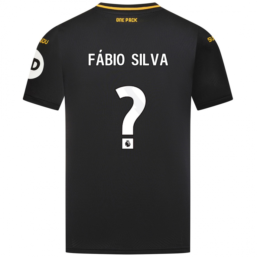 Kinderen Fabio Silva #0 Zwart Uitshirt Uittenue 2024/25 T-Shirt