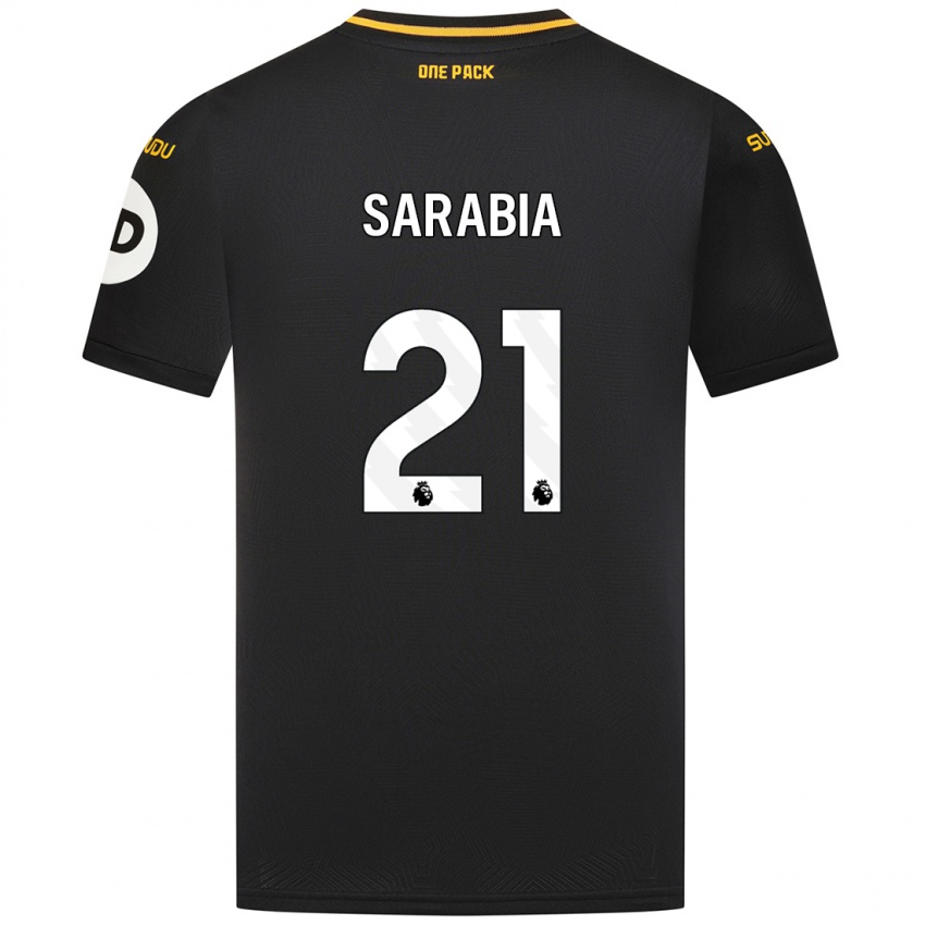 Kinderen Pablo Sarabia #21 Zwart Uitshirt Uittenue 2024/25 T-Shirt