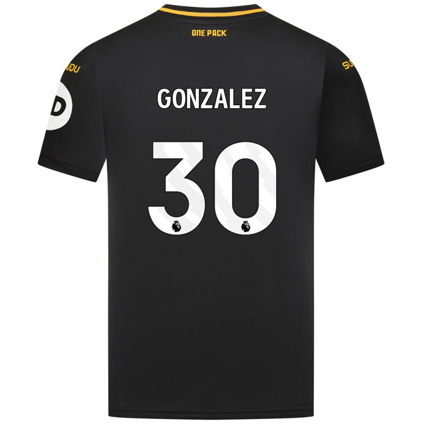 Kinderen Enso González #30 Zwart Uitshirt Uittenue 2024/25 T-Shirt