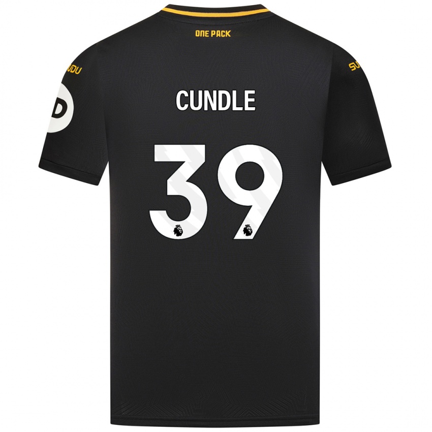 Kinderen Luke Cundle #39 Zwart Uitshirt Uittenue 2024/25 T-Shirt