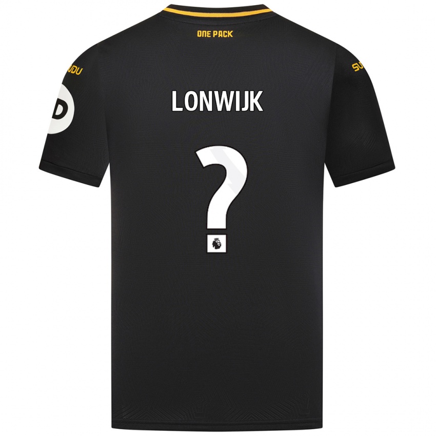 Kinderen Nigel Lonwijk #0 Zwart Uitshirt Uittenue 2024/25 T-Shirt