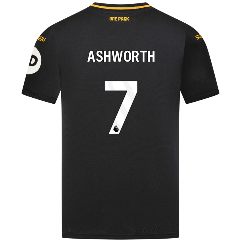 Kinderen Fin Ashworth #7 Zwart Uitshirt Uittenue 2024/25 T-Shirt