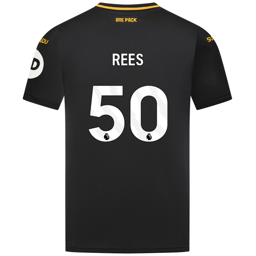 Kinderen Mason Rees #50 Zwart Uitshirt Uittenue 2024/25 T-Shirt