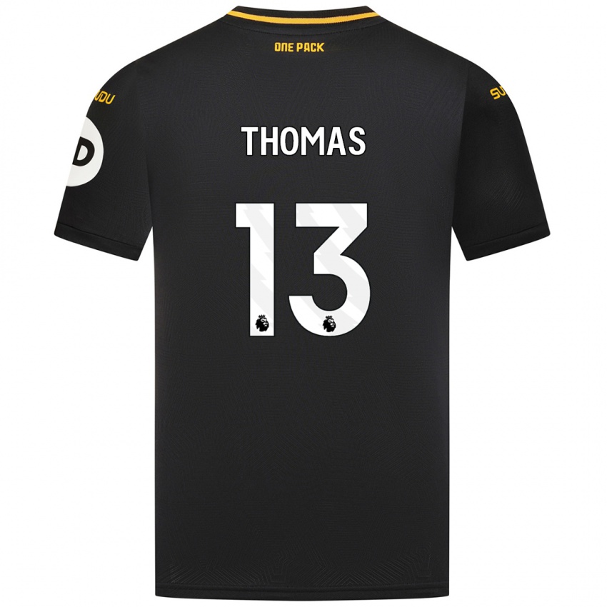 Kinderen Bec Thomas #13 Zwart Uitshirt Uittenue 2024/25 T-Shirt