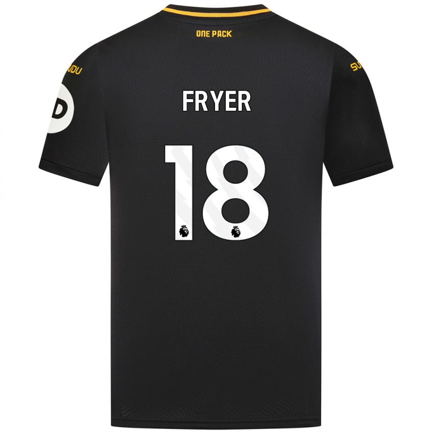 Kinderen Hannah Fryer #18 Zwart Uitshirt Uittenue 2024/25 T-Shirt