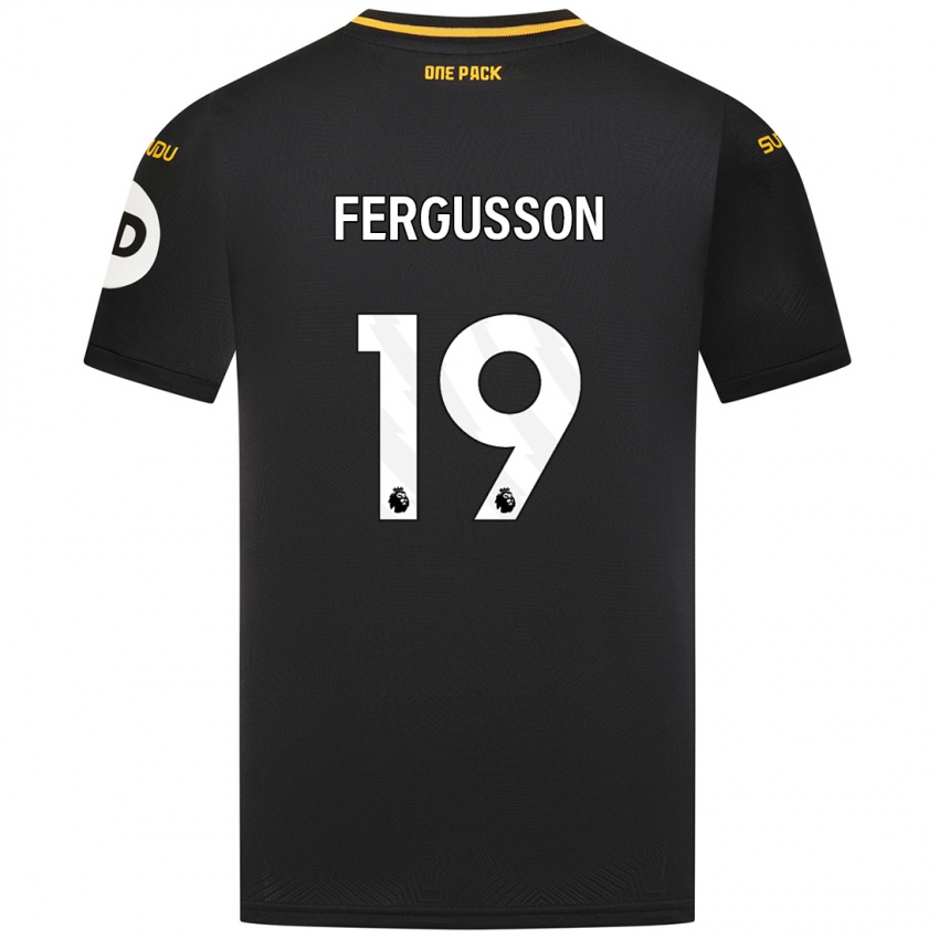 Kinderen Liv Fergusson #19 Zwart Uitshirt Uittenue 2024/25 T-Shirt