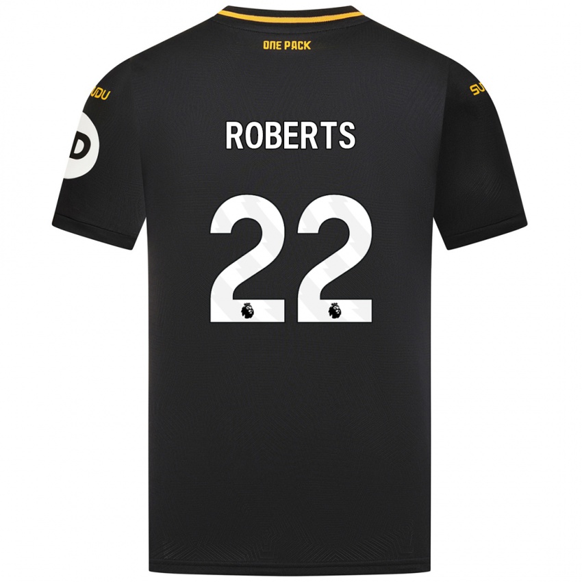 Kinderen Beth Roberts #22 Zwart Uitshirt Uittenue 2024/25 T-Shirt