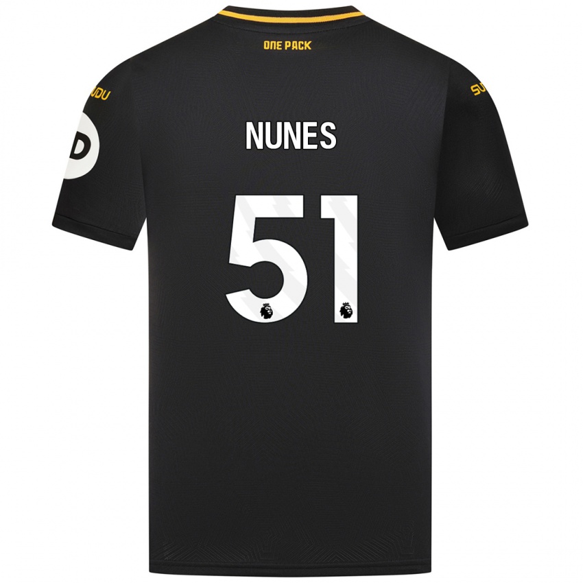 Kinderen Grazi Nunes #51 Zwart Uitshirt Uittenue 2024/25 T-Shirt