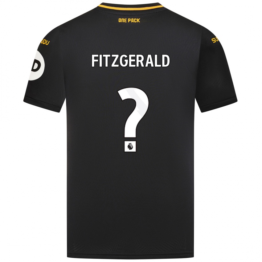 Kinderen Kyle Fitzgerald #0 Zwart Uitshirt Uittenue 2024/25 T-Shirt