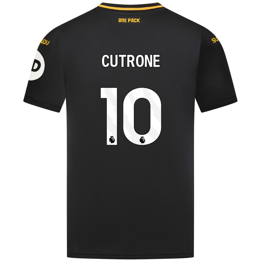 Kinderen Patrick Cutrone #10 Zwart Uitshirt Uittenue 2024/25 T-Shirt