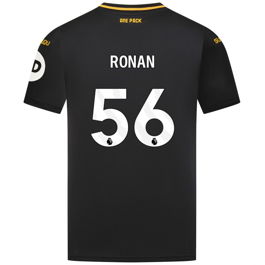 Kinderen Connor Ronan #56 Zwart Uitshirt Uittenue 2024/25 T-Shirt