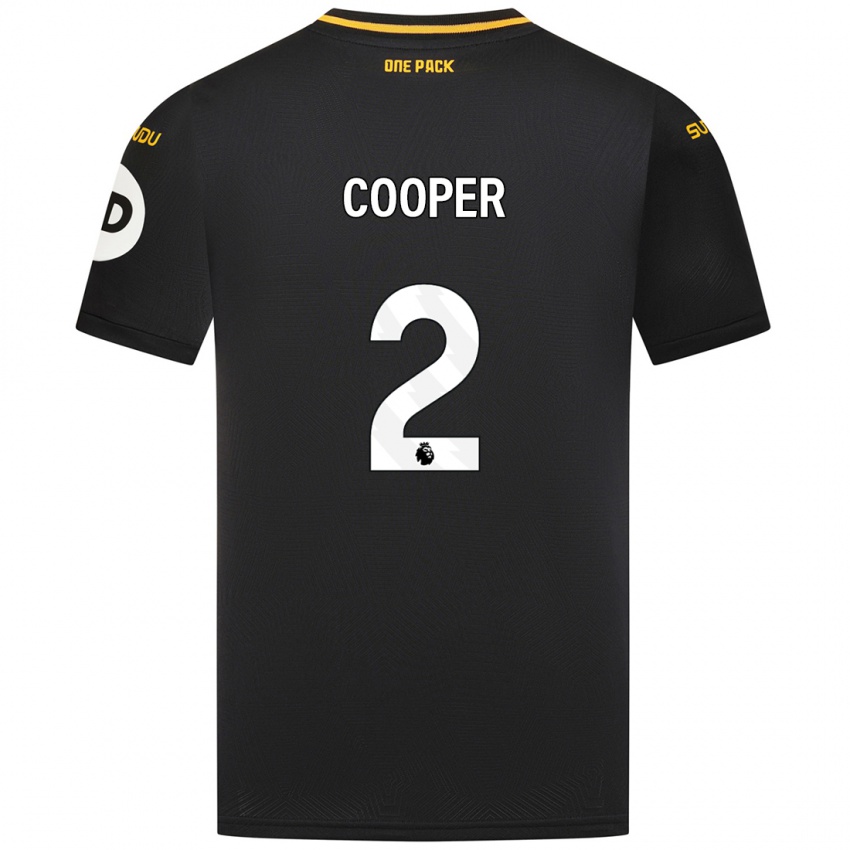 Kinderen Laura Cooper #2 Zwart Uitshirt Uittenue 2024/25 T-Shirt