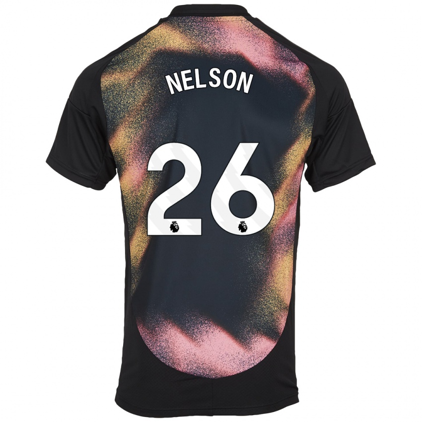 Kinderen Ben Nelson #26 Zwart Wit Uitshirt Uittenue 2024/25 T-Shirt