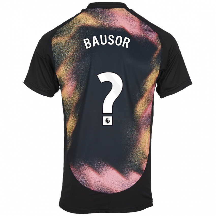 Kinderen Stevie Bausor #0 Zwart Wit Uitshirt Uittenue 2024/25 T-Shirt