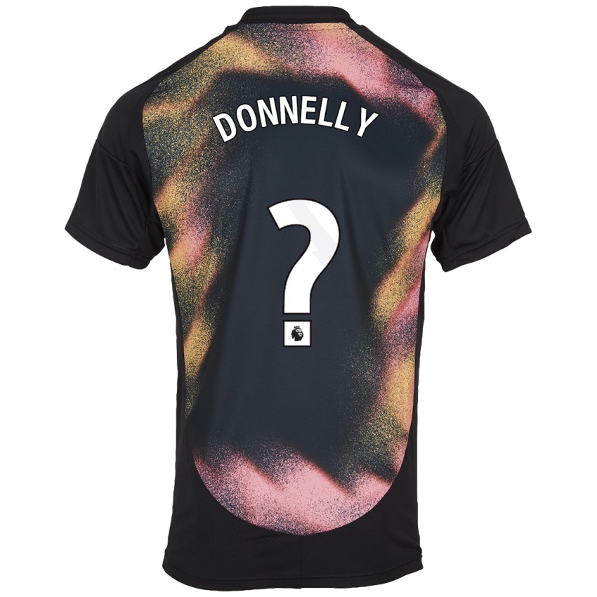 Kinderen Ryan Donnelly #0 Zwart Wit Uitshirt Uittenue 2024/25 T-Shirt